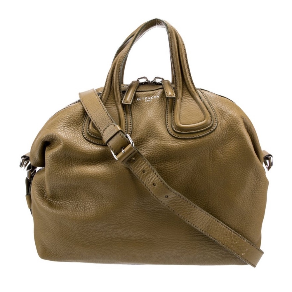 Givency leather olive green satchel/shoulder bag.